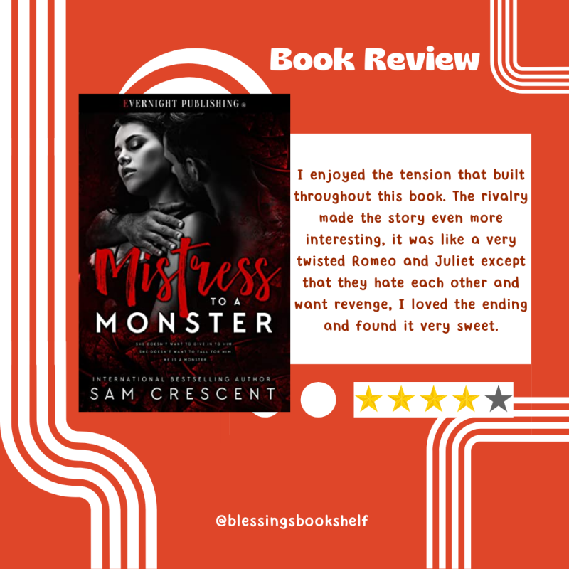 Review of Mistress to a monster by Sam Crescent